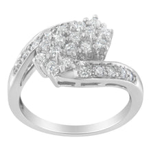 Load image into Gallery viewer, 14KT White Gold Diamond Cluster Ring Band (7/8 cttw, H-I Color, I1-I2 Clarity)
