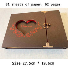 将图片加载到图库查看器，10 Inch DIY Album wWedding Anniversary Gift Photo Scrapbook Paper Self-adhesive Photo Albums Birthday Gift Family Scrapbook Albums Family Anniversary Gift For Couple
