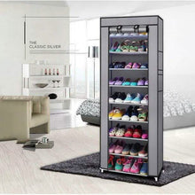 Load image into Gallery viewer, 10-Layer 9 Grid Shoe Rack Shelf Storage Closet Organizer
