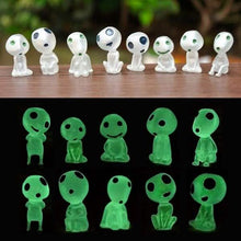 Load image into Gallery viewer, 10-Pack: Princess Mononoke Luminous Studio Ghibli Resin Action Figurines
