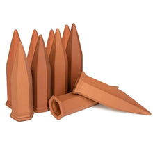 Load image into Gallery viewer, 10-Pack: Spikes Teracotta Plant Watering Device
