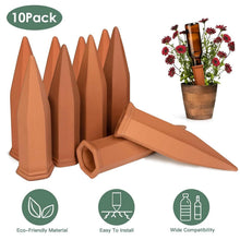 Load image into Gallery viewer, 10-Pack: Spikes Teracotta Plant Watering Device
