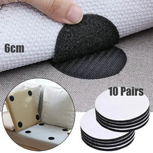 Load image into Gallery viewer, 10-Pairs: Anti Curling Carpet Tape Rug Gripper Velcro
