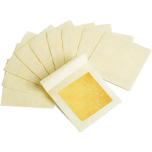 Load image into Gallery viewer, 10-Piece: 4.33cm Edible Gold Leaf Sheets
