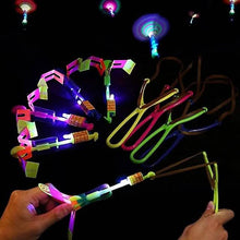 Load image into Gallery viewer, 10-Piece: Amazing Led Light Arrow Rocket Helicopter Flying Toy
