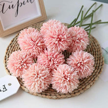 Load image into Gallery viewer, 10-Piece: Artificial Flowers Chrysanthemum Ball Flowers Bouquet
