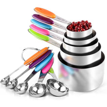 将图片加载到图库查看器，10-Piece: Measuring Cups and Spoons Set
