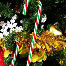 Load image into Gallery viewer, 10-Piece: Plastic Candy Cane Ornaments
