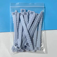 Load image into Gallery viewer, 10-Pieces: 4.5 Inch Reusable Wire Ties Cord Organizer Straps Elastic Silicone Cord Organizer
