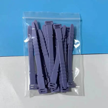 Load image into Gallery viewer, 10-Pieces: 4.5 Inch Reusable Wire Ties Cord Organizer Straps Elastic Silicone Cord Organizer
