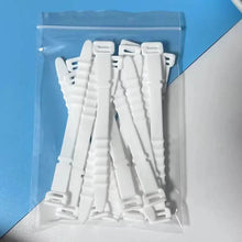 Load image into Gallery viewer, 10-Pieces: 4.5 Inch Reusable Wire Ties Cord Organizer Straps Elastic Silicone Cord Organizer
