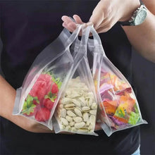 Load image into Gallery viewer, 10-Pieces: Reusable Silicone Leakproof Food Storage Bags
