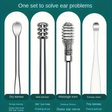 Load image into Gallery viewer, 10-Pieces: Stainless Steel Ear Wax Removal Tool Set
