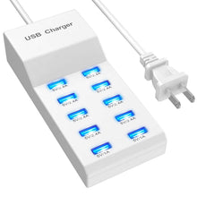 Load image into Gallery viewer, 10-Ports 50W USB Wall Fast Charging Power Adapter
