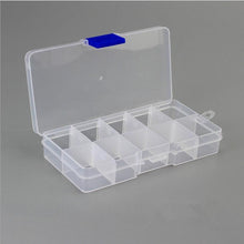 将图片加载到图库查看器，10 Slots Adjustable Plastic Jewelry Box Storage Case Craft Jewelry Organizer Beads  Jewelry Making Jewelry Organizer Adjustable Storage Box Plastic Compartments Organizer for Jewelry
