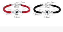 Load image into Gallery viewer, 100 Languages I Love You Couple Bracelets Braided Rope Bracelet Bangle Bracelet  Languages Couple Bracelets For Boyfriend And Girlfriend Matching Love Bracelets For Couples I love You Gifts For Him And Her
