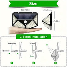 将图片加载到图库查看器，100-LED Solar Rechargeable Outdoor Light
