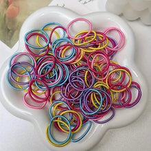 Load image into Gallery viewer, 100-Pieces: High Elastic Leather Hair Rope Ponytail Bands - Seamless
