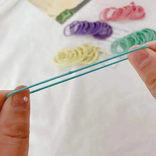 Load image into Gallery viewer, 100-Pieces: High Elastic Leather Hair Rope Ponytail Bands - Seamless
