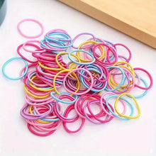 Load image into Gallery viewer, 100-Pieces: High Elastic Leather Hair Rope Ponytail Bands - Seamless
