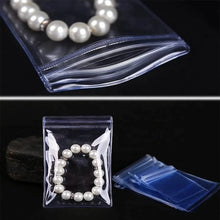 Load image into Gallery viewer, 100-Pieces: Transparent PVC Plastic Storage Sealed Jewelry Bag
