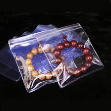 Load image into Gallery viewer, 100-Pieces: Transparent PVC Plastic Storage Sealed Jewelry Bag
