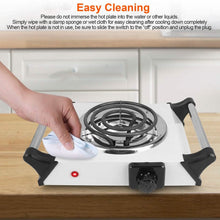 Load image into Gallery viewer, 1000W Electric Burner Portable Coil Heating Hot Plate Stove Countertop
