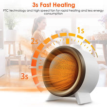 Load image into Gallery viewer, 1000W Electric Space Heater Fan
