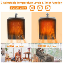 Load image into Gallery viewer, 1000W Portable Electric Space Heater
