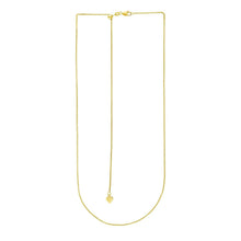 Load image into Gallery viewer, 14k Yellow Gold Adjustable Wheat Chain 1.0mm
