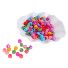 Load image into Gallery viewer, 100Pcs Cute Candy Colors Plastic Hairpins Mini Hair Claw Clips Hair Braids Maker Beads Headwear Gorgeous Hair Accessories For Women
