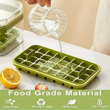 Load image into Gallery viewer, 101oz. Ice Cube Tray Set - 64 Pcs Silicone Ice Cube Tray With Lid &amp; Bin
