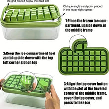 Load image into Gallery viewer, 101oz. Ice Cube Tray Set - 64 Pcs Silicone Ice Cube Tray With Lid &amp; Bin
