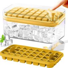 Load image into Gallery viewer, 101oz. Ice Cube Tray Set - 64 Pcs Silicone Ice Cube Tray With Lid &amp; Bin
