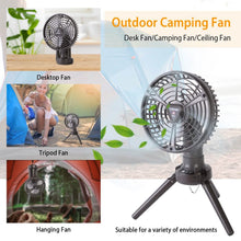 Load image into Gallery viewer, 10400 mAh Portable Camping Fan
