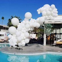 Load image into Gallery viewer, 104pcs Giant White And Gold Wedding Birthday Bachelorette Engagements Anniversary Party Balloon For Decoration Balloon Arch Kit for Baby Shower Bridal Shower Birthday Party Decorations
