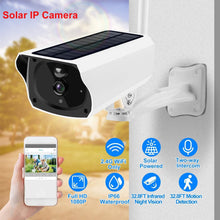 将图片加载到图库查看器，1080P Solar Powered Wifi IP Camera
