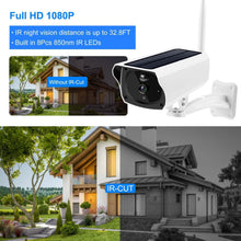 将图片加载到图库查看器，1080P Solar Powered Wifi IP Camera
