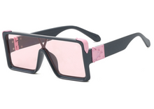 将图片加载到图库查看器，New Design New Stylish New Classic New Black &amp; White Square Shape Sunglasses For Women New Fashionable Branded &amp; Oversized Sun Glasses For Men New Luxury Shades Sunglasses For Men &amp; Women
