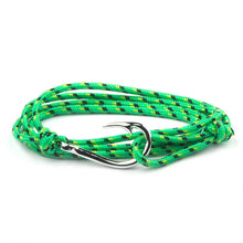 将图片加载到图库查看器，Fashion Hot Multilayer Rope Bracelet hope Anchor Sailor Anchor Bracelets  For Men and  Women Best Gift Hook Bracelet
