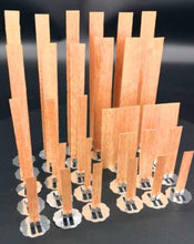 将图片加载到图库查看器，10pc 6-13cm Wooden Candles Wick With Sustainer Tab Candle Wick Core For DIY Candle Handmade Wooden Wick Soy Parffin Wax Wick DIY Candle Making
