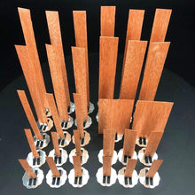 将图片加载到图库查看器，10pc 6-13cm Wooden Candles Wick With Sustainer Tab Candle Wick Core For DIY Candle Handmade Wooden Wick Soy Parffin Wax Wick DIY Candle Making
