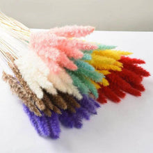 Load image into Gallery viewer, 10PCS Bulrush Natural Dried Flowers Artificial Pampas Grass Decor Phragmites Fake Flower Wedding Home Decoration Floor Vase Filler for Living Room Kitchen Decor
