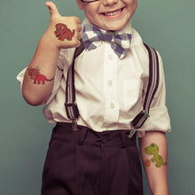 Load image into Gallery viewer, 10pcs Dinosaur Sticker Temporary Tatoo Waterproof Colorful Elegant Children Tattoos
