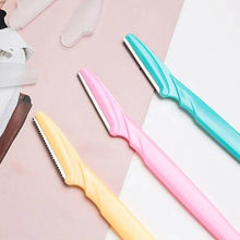 Load image into Gallery viewer, 10pcs Exfoliating Dermaplaning Eyebrow Razor - Facial Hair Remover Women Beauty Makeup Skin Care Tools
