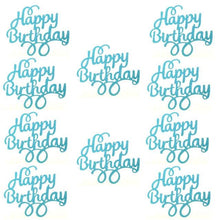 将图片加载到图库查看器，10pcs Glitter Happy Birthday Cake Topper Happy Birthday Cake Topper Happy Birthday Cupcake Topper Glitter Gold Decoration Bling Sparkle Decoration Sign Happy Birthday Cake Topper Girl Birthday Dessert Decor
