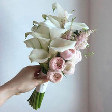 Load image into Gallery viewer, 10Pcs High Quality Real Touch Calla Lily Artificial Flowers Bouquet For Wedding Bridal Home Kitchen Table Flower Decoration Home Decor
