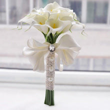 Load image into Gallery viewer, 10Pcs High Quality Real Touch Calla Lily Artificial Flowers Bouquet For Wedding Bridal Home Kitchen Table Flower Decoration Home Decor
