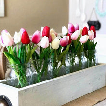 Load image into Gallery viewer, 10PCS PU Fake Tulips Real Touch beautiful and Eligant Flower Real Touch Bouquet For Wedding Decoration Flowers Home Garden Decor
