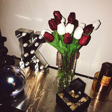Load image into Gallery viewer, 10PCS PU Fake Tulips Real Touch beautiful and Eligant Flower Real Touch Bouquet For Wedding Decoration Flowers Home Garden Decor
